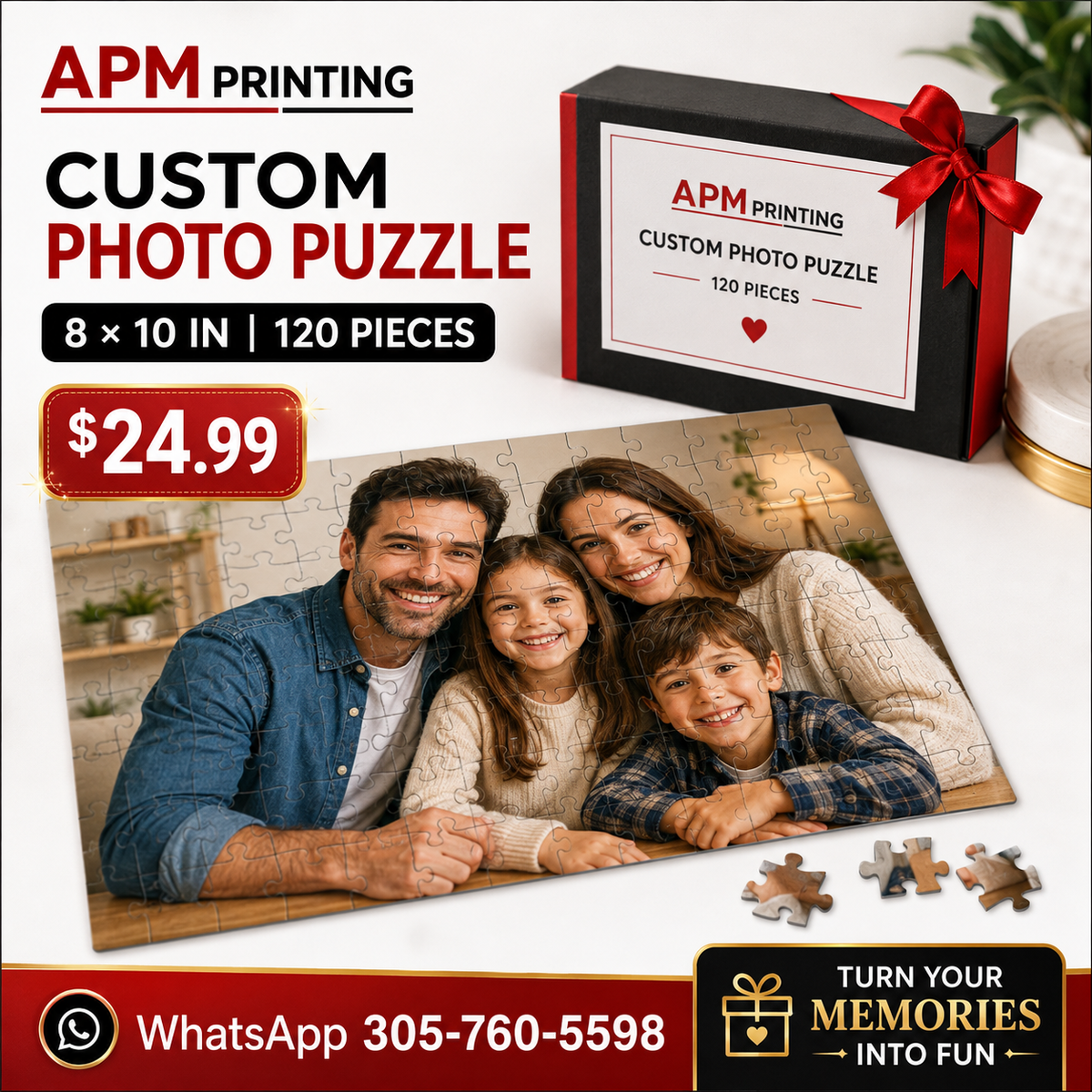 Personalized photo puzzle by APM Printing