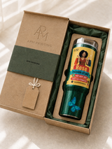 Custom photo and name tumbler by APM Printing