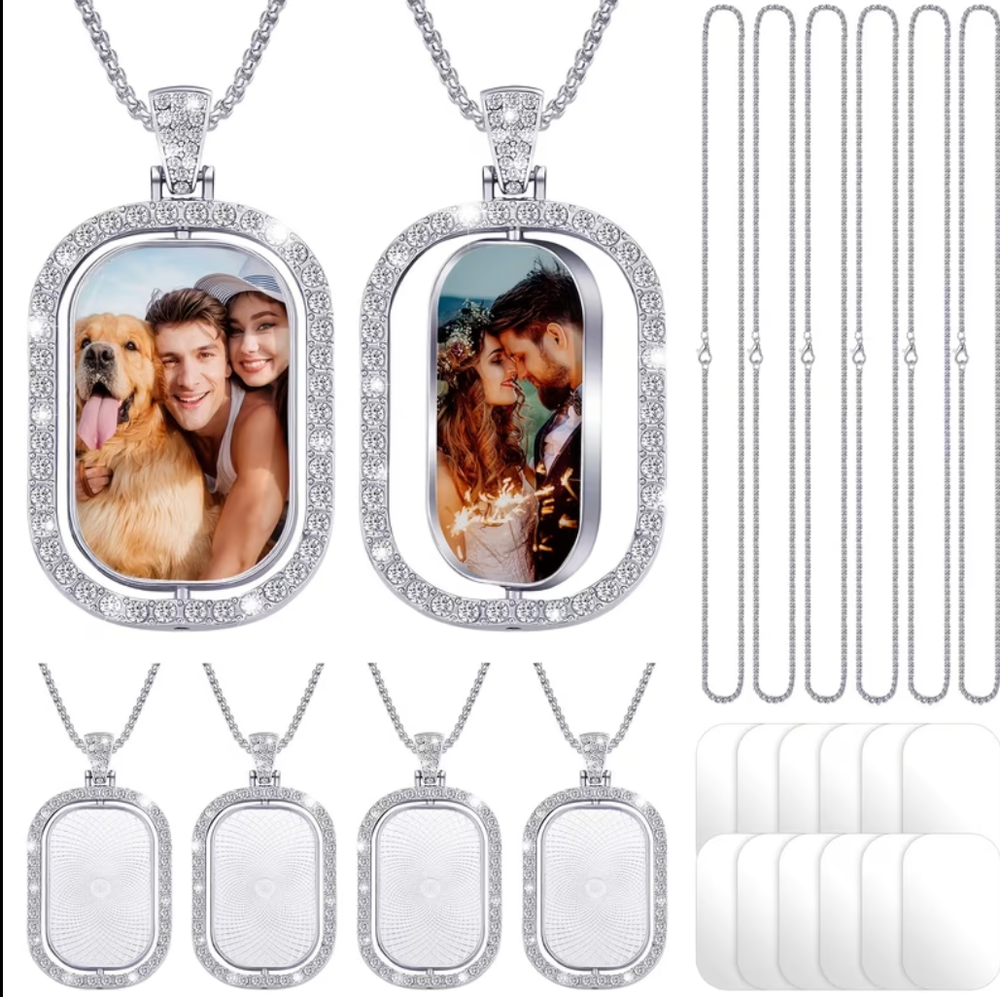Personalized PVC Photo Board Tumbler Necklace Gift Set OCTOBER Special