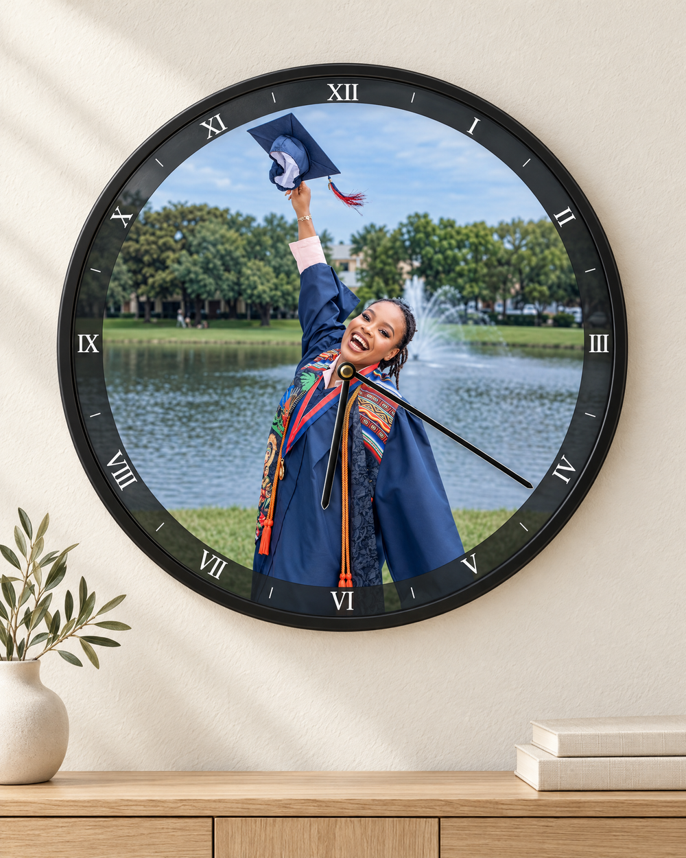 Personalized family photo clock for living room – APM Custom Printing