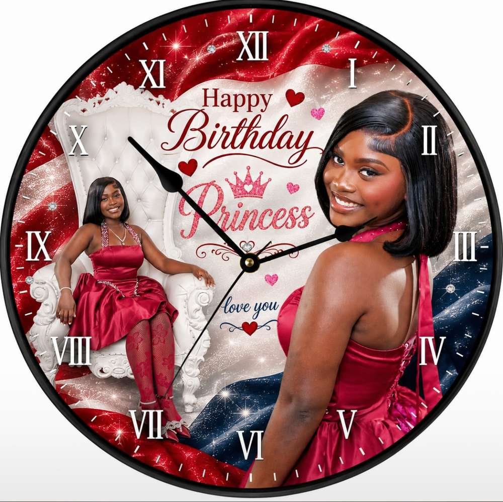 Custom Photo Wall Clock personalized by APM Printing