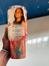 Personalized 40 oz tumbler with handle by APM Printing