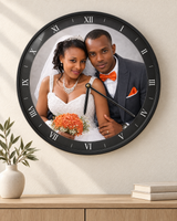 Personalized photo wall clock for home decor – APM Custom Printing