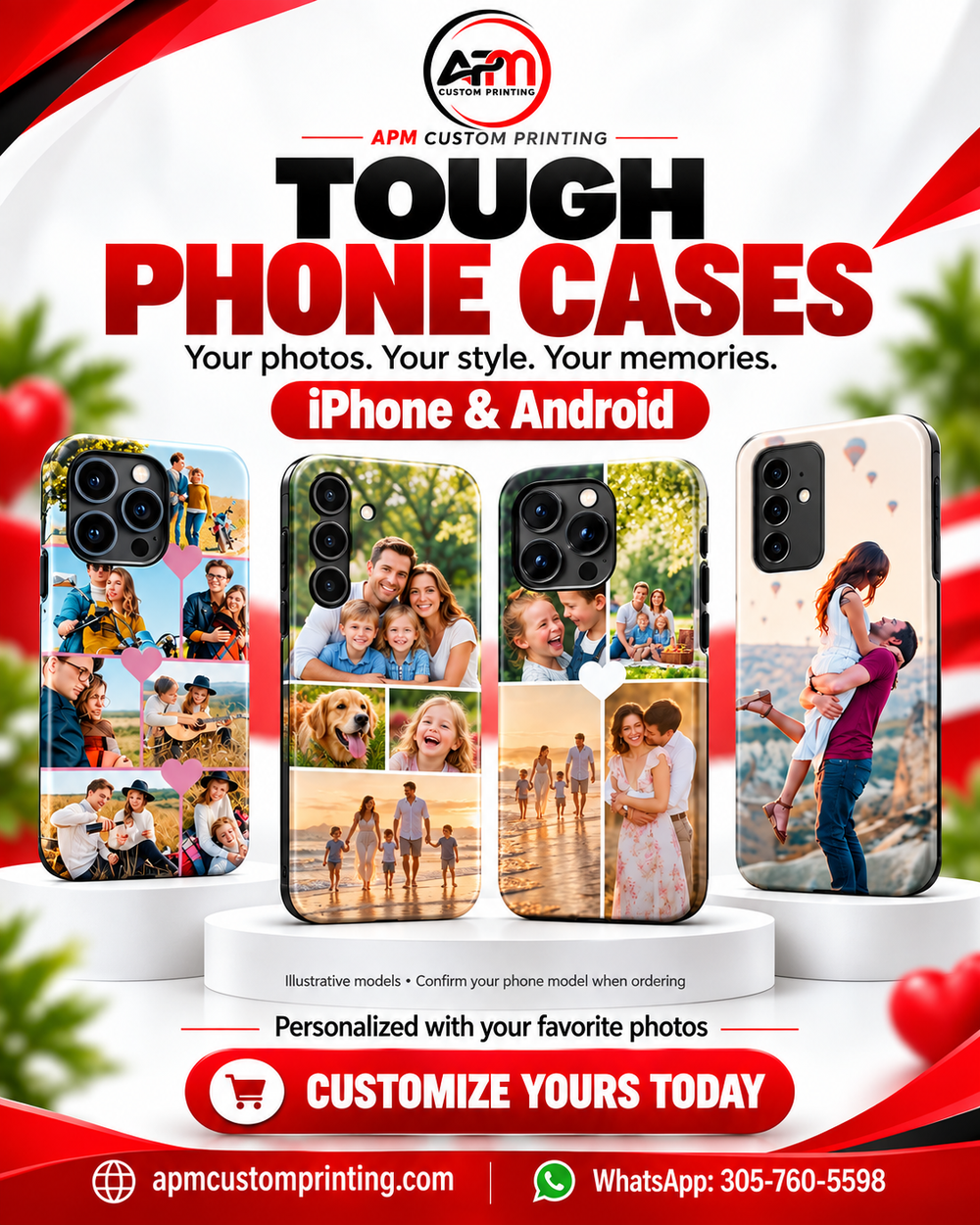 Personalized Tough Phone Case – Custom Photo, Name & Logo