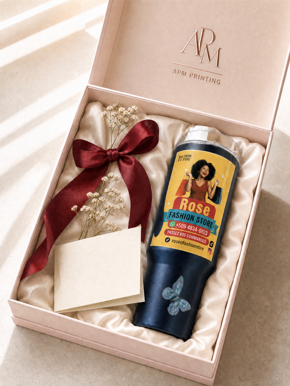 APM personalized 40 oz handle tumbler