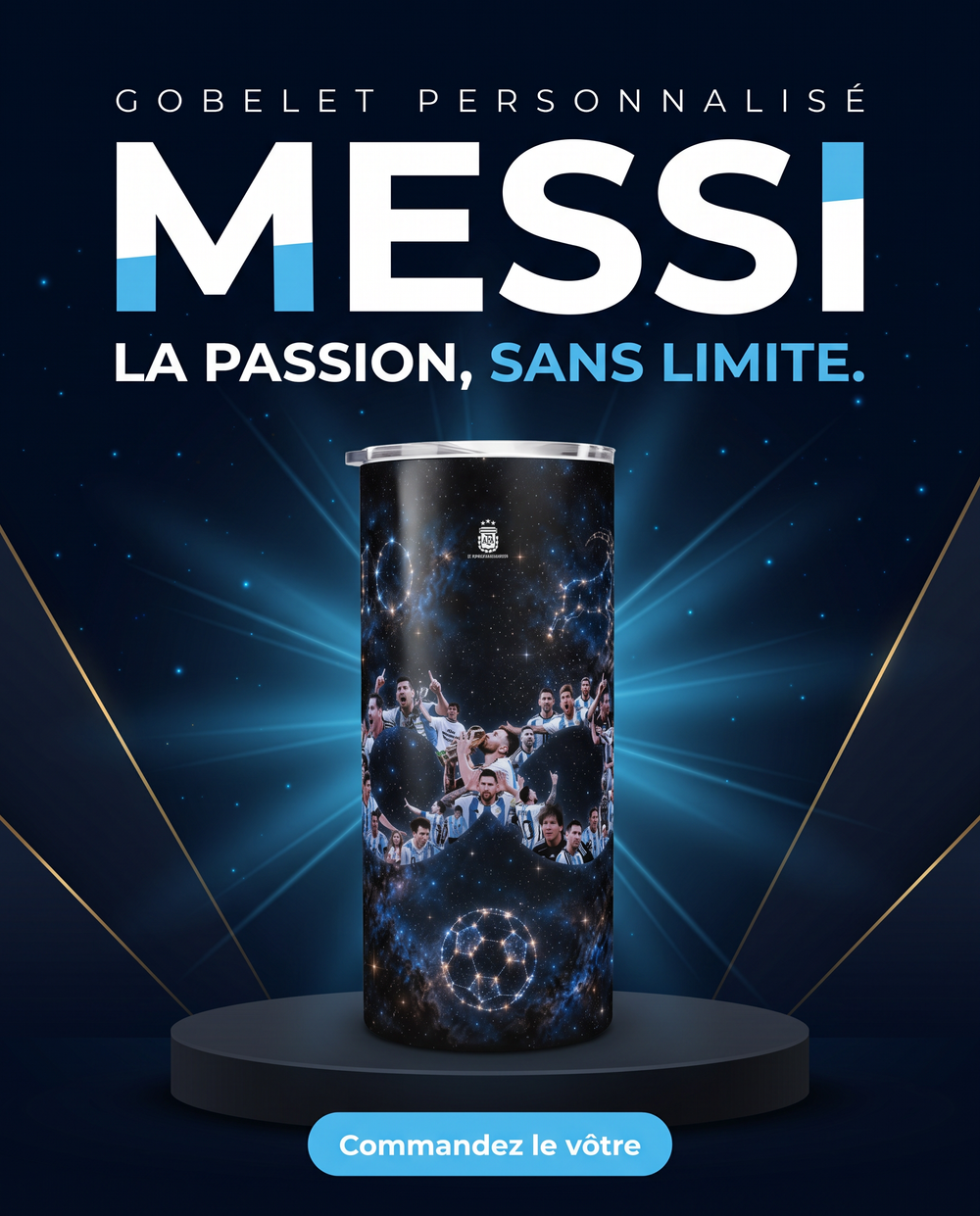 Custom soccer mom tumbler gift with player photo – APM Custom Printing