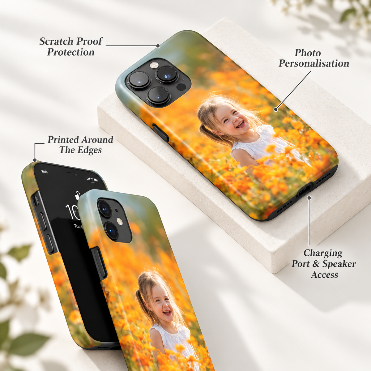 Personalized Tough Phone Case – Custom Photo, Name & Logo