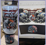 Personalized large handle tumbler example