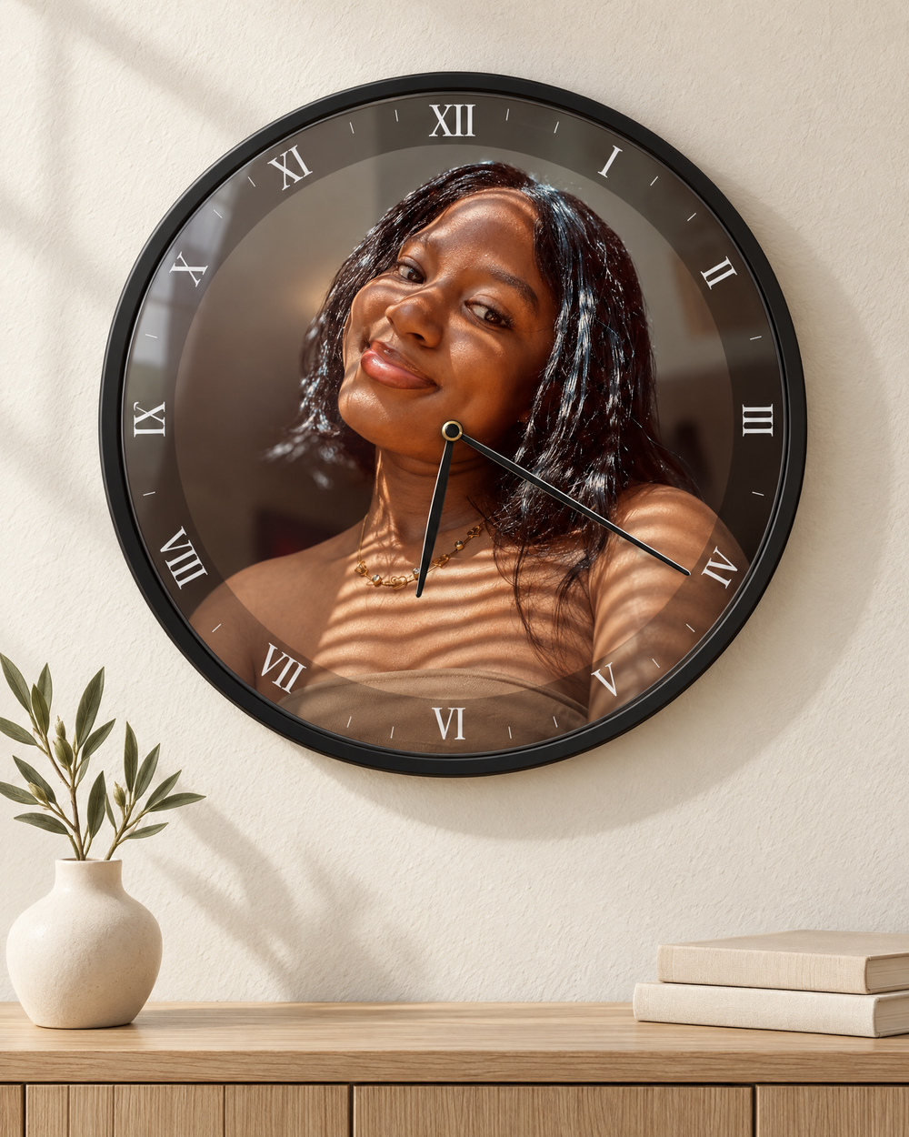 Custom wall clock with your photo and name – APM Custom Printing