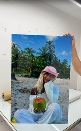 Personalized metal wall art photo display