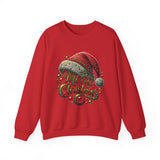 Christmas Crewneck Sweatshirt — 'Merry Christmas' Santa Hat Holiday Sweatshirt — 4