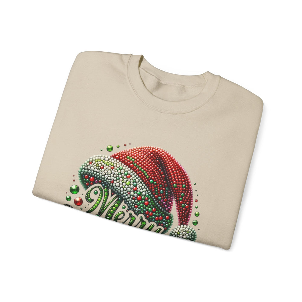 Christmas Crewneck Sweatshirt — 'Merry Christmas' Santa Hat Holiday Sweatshirt — 9