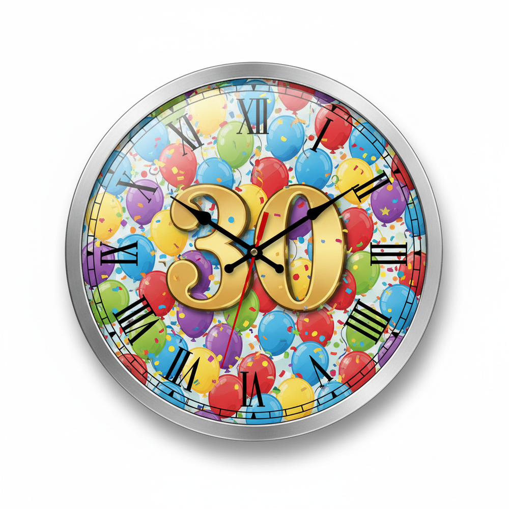 Custom family photo wall clock by APM Printing