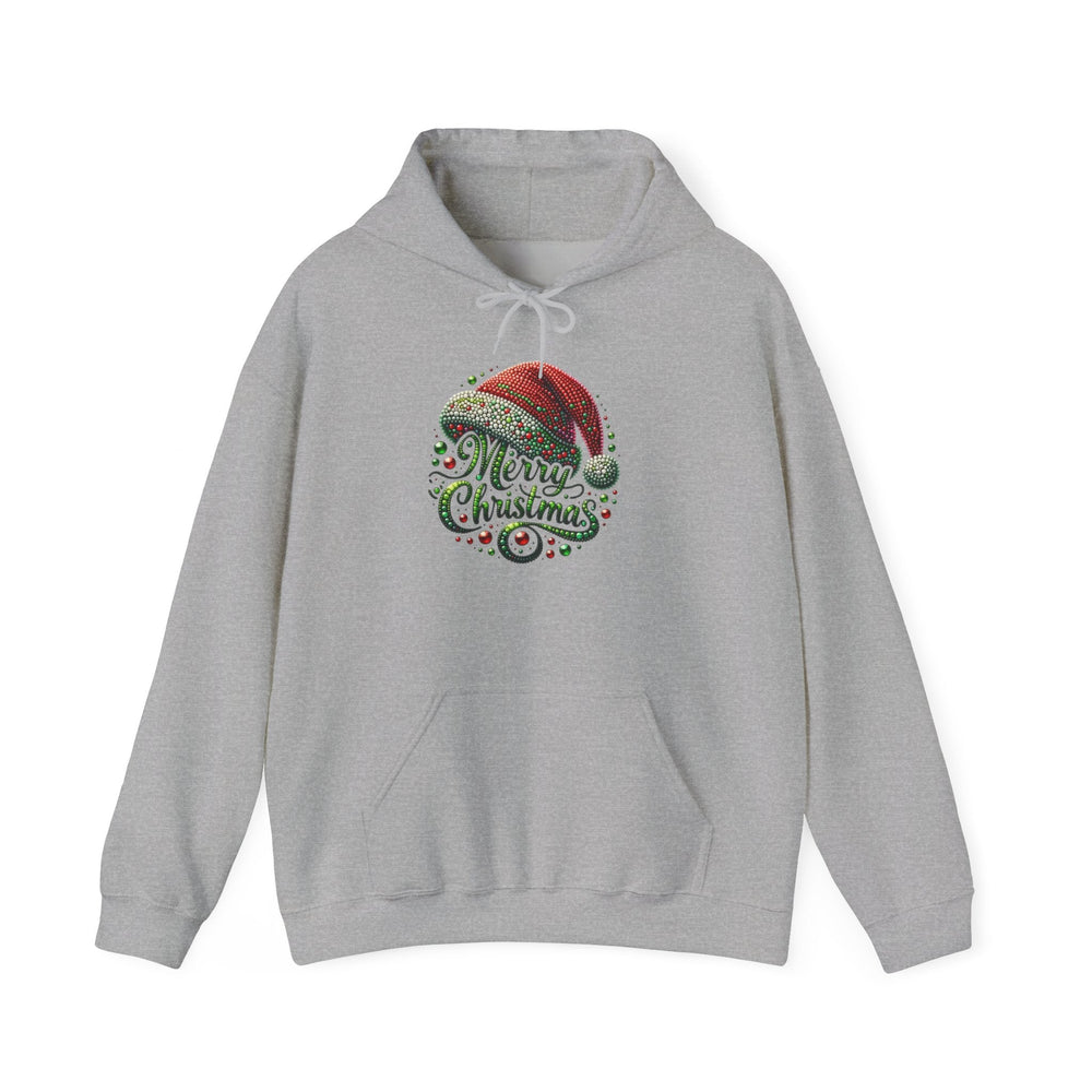 Merry Christmas Santa Hat Hoodie – Festive Holiday Pullover — 4
