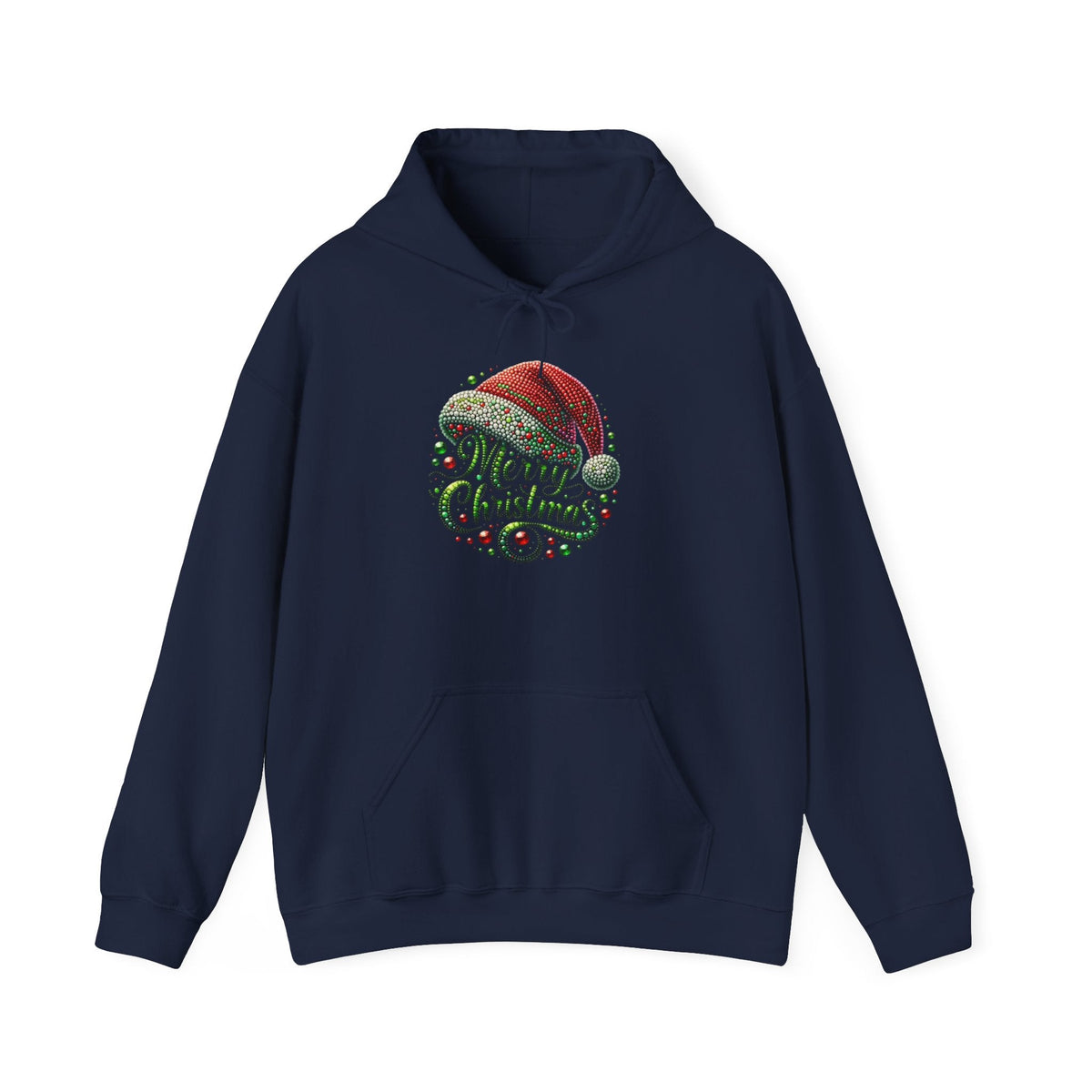 Merry Christmas Santa Hat Hoodie – Festive Holiday Pullover — 5