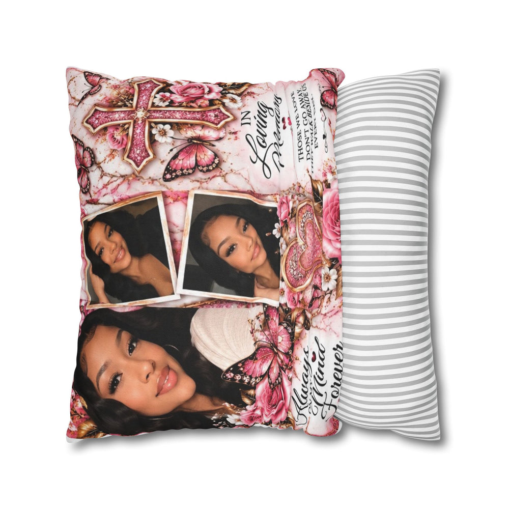 Spun Polyester Square Pillowcase — 6